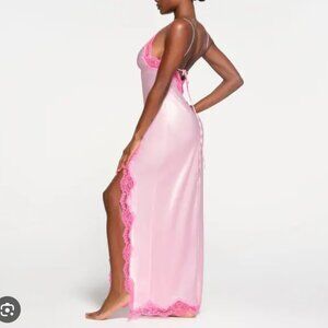 SKIMS Woven Lace Shine Dress